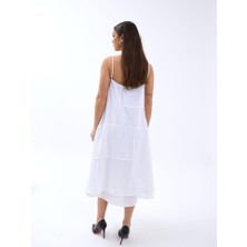 AYDOGANTICARET44 7325 Elbise-Beyaz