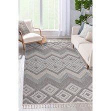 Bukleli Modern Iskandinav Bej Krem Makine Halısı Yolluk Antre Mutfak Salon Oturma Odası Koridor Sisal
