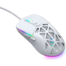 Rgb 7 Tuşlu 12.800DPI Makrolu Yazılım App Destekli Değiştirilebilir Başlıklı Gaming Oyuncu Mouse