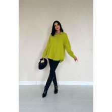 AYDOGANTICARET44 Yağ Yeşili Gömlek