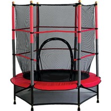 140 cm Korumalı Çocuk Trambolini  (55 Inç) Fileli Trambolin
