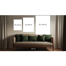 Sinan Grafik 5113-K Hüsni-Hat Allah Muhammed Kanvas Tablo