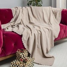 Concept Koltuk Örtüsü Şönil Kaymaz Çift Taraflı Çekyat Örtüsü Koltuk Şalı 175X215 - Camel