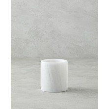 Mcreative Home Medusa Mermer Tekli Dış Fırçalık Beyaz