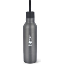 Mcreative - 500 ml, Koyu Gri Renk, Paslanmaz Çelik, Çift Katmanlı, 12 Saat Sıcak 24 Saat Soğuk Tutar, Hava Geçirmez Vidalı Kapak Özelliği, Sızdırmaz Şişe