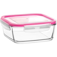 Mcreative Fresco Büyük Tekli Cam Saklama Kabı, Pembe