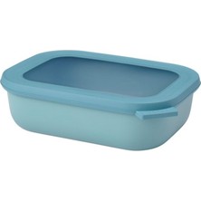 Mcreative - Multi Bowl Cirqula Rectangular - Kapaklı Saklama Kabı - Buzdolabı Için Hava Geçirmez Saklama Kutusu, Mikrodalga Fırın Kabı ve Saklama Kabı Olarak Uygundur - 1000 ml - Nordic Green