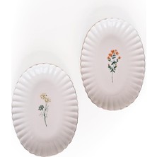 Mcreative Porselen Tiny Miny 2 Parça 24 cm Kayık Tabak