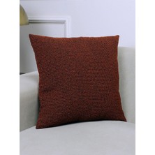 Home Kiremit Renkli Jakar Desenli 45 x 45 Kare Kırlent Kılıfı 45 x 45