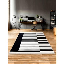 Home Çift Taraflı Makinada Yıkanabilir Modern Desenli Dokuma Kilim Karessa 2 (60 x 180)