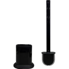 Mcreative Klozet Fırçası Slikon Uçlu Oval Siyah (NKS105)