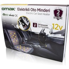 Elektrikli Oto Minderi Sırtlı Term.12 V