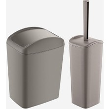 Mcreative Soft Çöp Kovası ve Wc Fırçası Terra