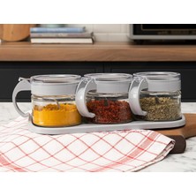 Mcreative Coco Lm 3'lü Baharatlık, Soft Gri