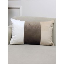 Home Üç Renk Kadife 35 x 55 Dikdörtgen Kırlent Kılıfı 35 x 55