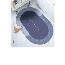 Su Emici Paspas Şık Tasarım Abdest Paspası Kaymaz Taban Diyatom 40 * 60  cm  Paspas Oval