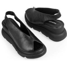 İnyola Shoes Kadın Cilt Hakiki Deri Dolgu Topuklu Sandalet 6202