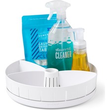 Mcreative Sinksuite Lavabo Altı Döner Tabla, Ayarlanabilir Bölücüler, Mutfak Dolabı Veya Banyo Saklama Için Lazy Susan Düzenleyici