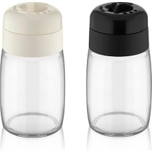 Mcreative Life 2 Adet 100 ml Döner Kapaklı Cam Baharatlık Takımı MIT1090