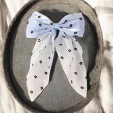 Çiçek Desenli Fiyonklu Kadın Pens Toka