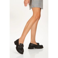 Kadın Cilt Toka Detaylı  Oxford Ayakkabı 4049