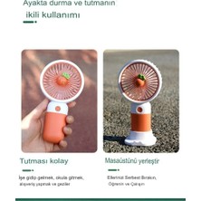 Enshall Şarjlı Masa Üstü ve El Fan Taşınabilir Şarj Edilebilir Serinletici Mini Fan