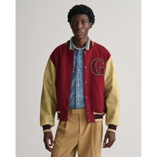 Gant Erkek Bordo Hakim Yaka Logolu Bomber Ceket 7006349.604