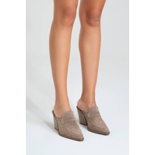 Kadın Hakiki Deri Western Terlik 6298