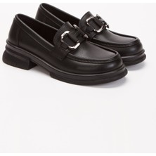 Kadın Toka Detaylı  Oxford Ayakkabı 4051