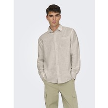 Only & Sons Onscaıden Lıfe Reg Ls 1 Pkt Shırt Noos Taş