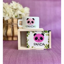 Giftmoda Pembe Panda Tasarımlı Kutulu Kupa