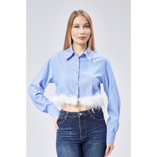 Kısa Çizgili Gömlek