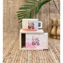 Giftmoda Girl Boss Tasarımlı Kutulu Kupa