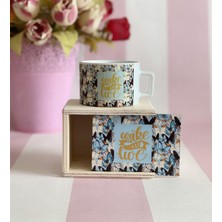 Giftmoda Wake Up And Live Tasarımlı Kutulu Kupa
