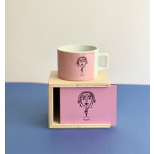 Giftmoda Pembe Tarot Tasarımlı Kutulu Kupa