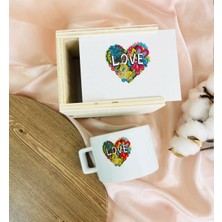 Giftmoda Love Kalp Tasarımlı Kutulu Kupa