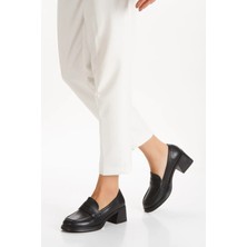 İnyola Shoes Kadın Topuklu Loafer Ayakkabı 4052