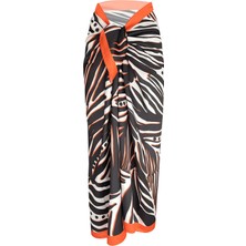 Zebra Fıamma Saten Pareo