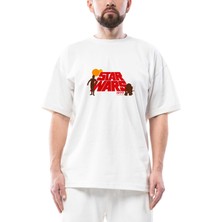 Star Wars 1977 Oversize Beyaz Tişört