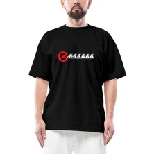 Ghostbusters Pacman Oversize Siyah Tişört