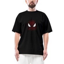 Spiderman Nets Oversize Siyah Tişört