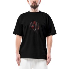 Deadpool Distorted Oversize Siyah Tişört