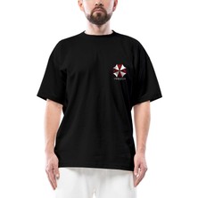 Resident Evil Umbrella Corp Oversize Siyah Tişört
