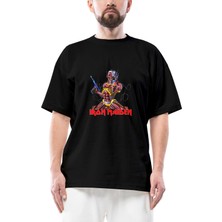 Iron Maiden In The War Oversize Siyah Tişört