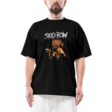 Skid Row Slave To The Grind Oversize Siyah Tişört