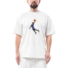 Okc Russell Westbrook Oversize Beyaz Tişört
