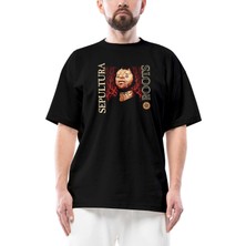 Sepultura Roots Oversize Siyah Tişört