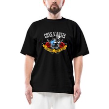 Guns N' Roses Gone To Hell Oversize Siyah Tişört
