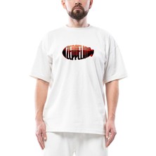 LED Zeppelin Zeplin Oversize Beyaz Tişört