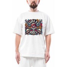 Guns N Roses Ok Dry Head Beyaz Oversize Tişört